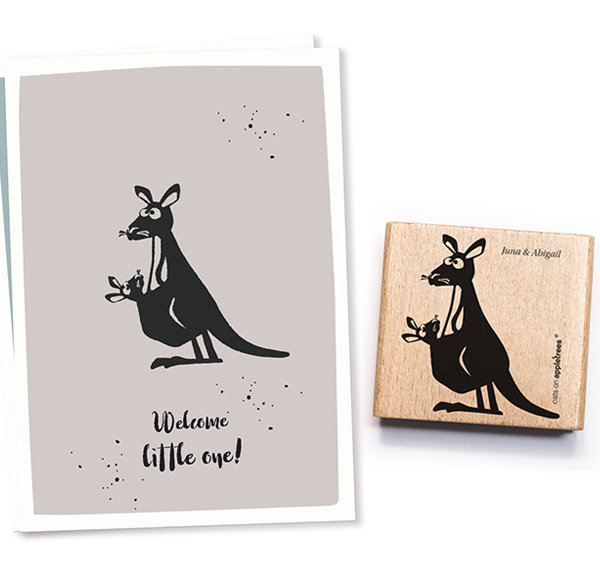 Stamp kangaroos Juna & Abigail