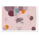 Postcard Alles Gute - Pig & Ballons