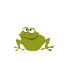 Ministicker A6 - Egon the frog