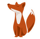 Wallsticker A4 - Emma the Fox