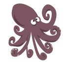 Wallsticker A4 - Ruben the Octopus