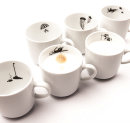 Becher für Kaffee & Tee - 6 Tassen mit Innenmotiv