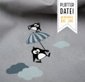 Plotterdatei-Set Pinguine & Regenschirm