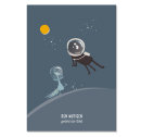 Postcard Cat in Space