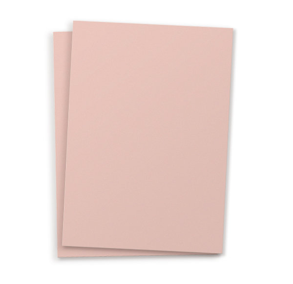 Set of 10 Plain Postcards - blush