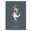 Postkarte Weihnachtspost - Eisbär