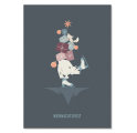 Postkarte Weihnachtspost - Eisbär
