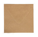 5 Briefumschläge aus Recyclingpapier - Quadrat
