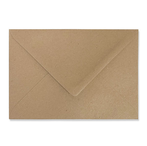 5 Briefumschläge aus Recyclingpapier für DIN A6