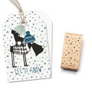 Background Stamp Snowflakes