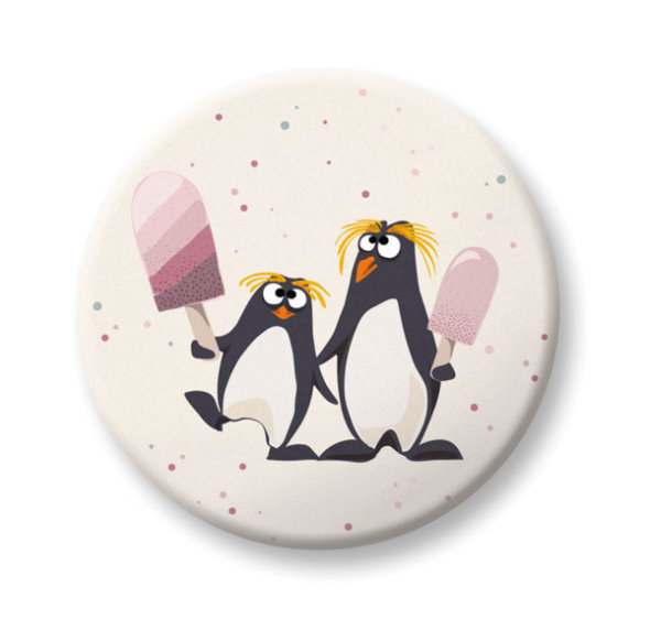 Magnet Pinguine mit Eis