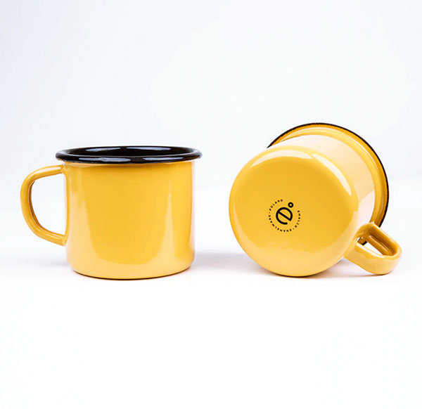 Emaille Tasse - apricot (15% Sale)