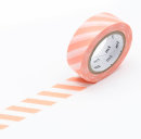 mt Masking Tape - stripe salmon pink