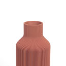 Vase Flasche - terracotta - M