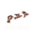 3D Motif Origami M - 3 Vögel - copper | Nogallery
