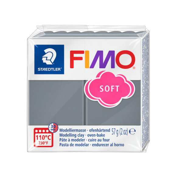 Modelliermasse FIMO® Soft Stormy Grey