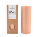 Pillar Candle Peach. 7,5 x 20 cm