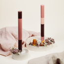 Layered Candle, Dusty Rose. Set of 3, 2,5 x 30cm