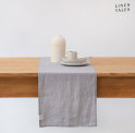 Linen Table Runner, Lightweight - Light Grey