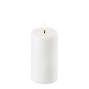 LED Pillar Candle, Nordic White, Smooth 5,8 x 10cm