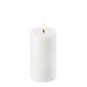 LED Stumpenkerze Pillar, Nordic white. Smooth, 5,8 x 10cm