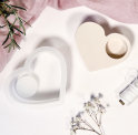 Silicone mould Candle holder heart