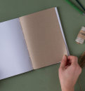 Bookbinding DIY Set A5 -  Lilac Terracotta Light blue