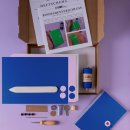 DIY set of booklets withTwine Fastener - Royal Blue,...