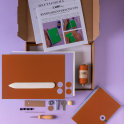 DIY set of booklets withTwine Fastener - Terracotta & Lilac