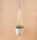 DIY set hanging basket terracotta & natural white