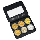 Coliro Aquarellfarbenbox "Gold & Silver" - schimmernde Wasserfarben