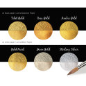 Coliro Aquarellfarbenbox "Gold & Silver" - schimmernde Wasserfarben