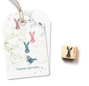 Mini Stamp Wooden Pendant Rabbit