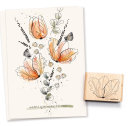 Stamp Tulip Outline 2 - open