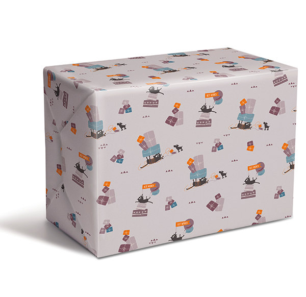 Wrapping Paper V12 Cats & Gifts