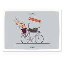 Postcard Happy Birthday (bicycle)