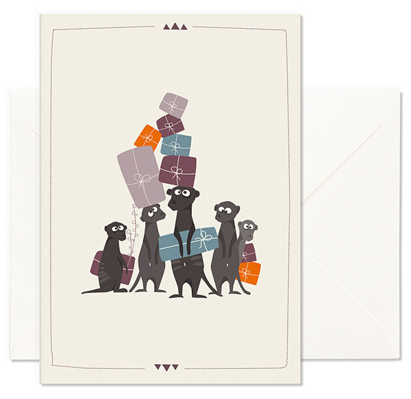 Folded Card Meerkat