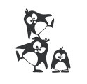 Wandsticker M - Pinguine