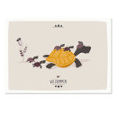 Postkarte Geburt - Schildkröten