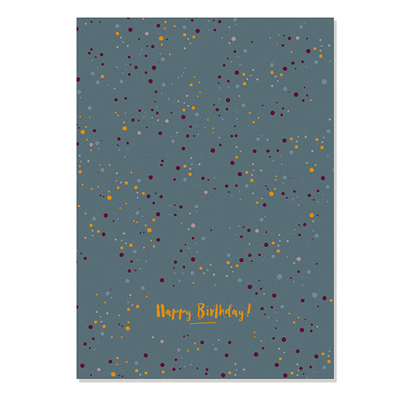 Postcard Happy Birthday - Confetti 3